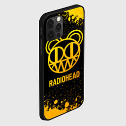 Чехол для iPhone 12 Pro Radiohead - gold gradient, цвет: 3D-черный — фото 2