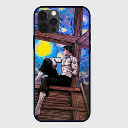 Чехол iPhone 12 Pro Берсерк и небо Ван Гога