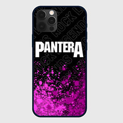 Чехол iPhone 12 Pro Pantera rock legends: символ сверху