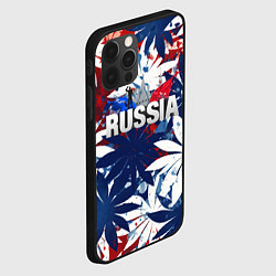 Чехол для iPhone 12 Pro Russia лепестки, цвет: 3D-черный — фото 2