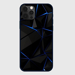 Чехол iPhone 12 Pro Black blue style