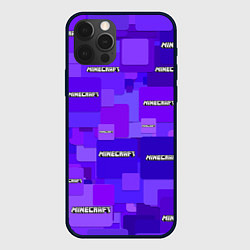 Чехол iPhone 12 Pro Minecraft pattern logo