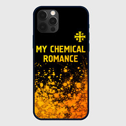 Чехол iPhone 12 Pro My Chemical Romance - gold gradient: символ сверху