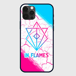 Чехол для iPhone 12 Pro In Flames neon gradient style, цвет: 3D-черный