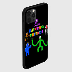 Чехол для iPhone 12 Pro Rainbow friends characters, цвет: 3D-черный — фото 2