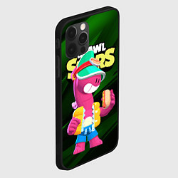 Чехол для iPhone 12 Pro Doug Brawl stars dark green, цвет: 3D-черный — фото 2