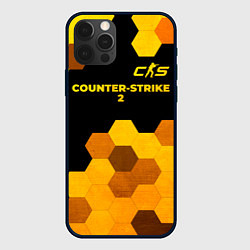 Чехол iPhone 12 Pro Counter-Strike 2 - gold gradient: символ сверху
