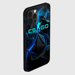 Чехол для iPhone 12 Pro CSGO neon style logo, цвет: 3D-черный — фото 2