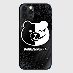 Чехол для iPhone 12 Pro Danganronpa glitch на темном фоне, цвет: 3D-черный