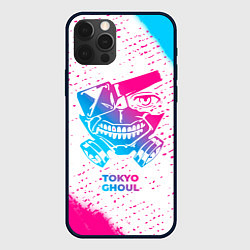 Чехол iPhone 12 Pro Tokyo Ghoul neon gradient style