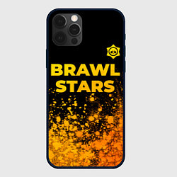 Чехол iPhone 12 Pro Brawl Stars - gold gradient: символ сверху