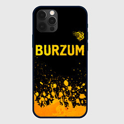 Чехол iPhone 12 Pro Burzum - gold gradient: символ сверху