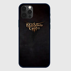 Чехол для iPhone 12 Pro Logo Baldurs Gate 3, цвет: 3D-черный