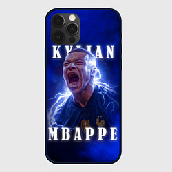Чехол для iPhone 12 Pro Килиан Мбаппе сборная Франции, цвет: 3D-черный