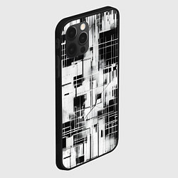 Чехол для iPhone 12 Pro Кибер Сетка гранж, цвет: 3D-черный — фото 2