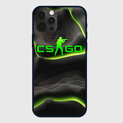 Чехол iPhone 12 Pro CSGO green black logo