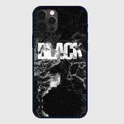 Чехол iPhone 12 Pro Black - abstract