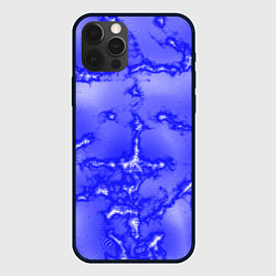 Чехол для iPhone 12 Pro Темно-синий мотив, цвет: 3D-черный