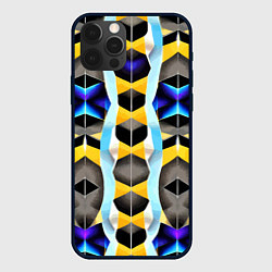 Чехол iPhone 12 Pro Vanguard geometric pattern - neural network