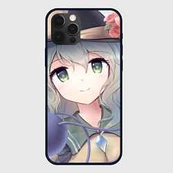 Чехол iPhone 12 Pro Touhou Project Улыбающаяся Койши Комейдзи