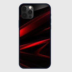 Чехол iPhone 12 Pro Black and red