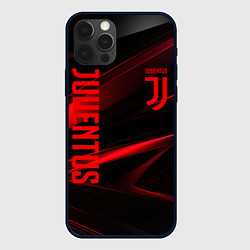 Чехол iPhone 12 Pro Juventus black red logo