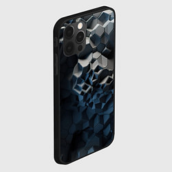 Чехол для iPhone 12 Pro Каменная текстура, цвет: 3D-черный — фото 2