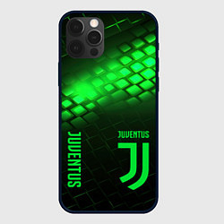 Чехол iPhone 12 Pro Juventus green logo neon