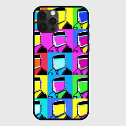 Чехол для iPhone 12 Pro Pop art - abstraction - vogue, цвет: 3D-черный