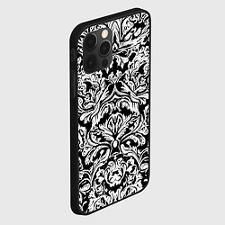 Чехол для iPhone 12 Pro Floral pattern - irezumi - neural network, цвет: 3D-черный — фото 2