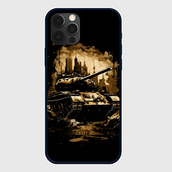 Чехол для iPhone 12 Pro Т54 танк, цвет: 3D-черный