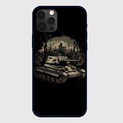 Чехол для iPhone 12 Pro Танк т54, цвет: 3D-черный