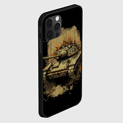 Чехол для iPhone 12 Pro Т54 русский танк, цвет: 3D-черный — фото 2