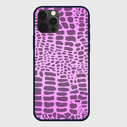 Чехол iPhone 12 Pro Розовая рептилия