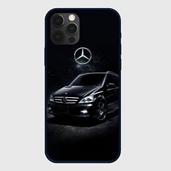 Чехол для iPhone 12 Pro Mercedes black, цвет: 3D-черный
