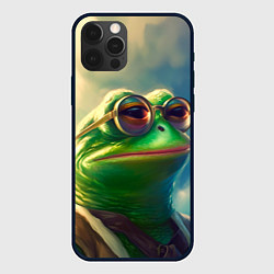 Чехол для iPhone 12 Pro Лягушка Пепе, цвет: 3D-черный