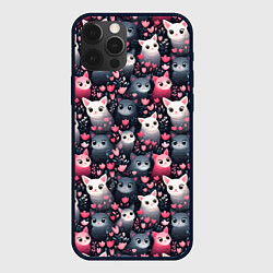Чехол iPhone 12 Pro Котики цветочки милота