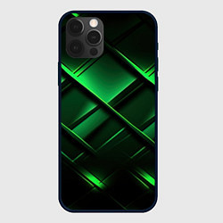 Чехол iPhone 12 Pro Зеленые неоновые плиты