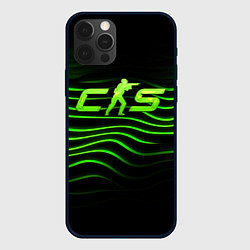 Чехол для iPhone 12 Pro CS2 green logo, цвет: 3D-черный
