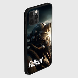 Чехол для iPhone 12 Pro Fallout man game, цвет: 3D-черный — фото 2