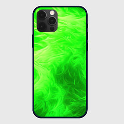 Чехол iPhone 12 Pro Яркий зеленый фон