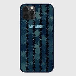 Чехол iPhone 12 Pro Мой мир абстракция полосы