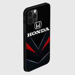 Чехол для iPhone 12 Pro Honda - технологии, цвет: 3D-черный — фото 2