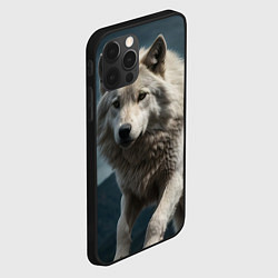 Чехол для iPhone 12 Pro Белый волк вожак стаи, цвет: 3D-черный — фото 2