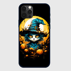 Чехол iPhone 12 Pro Синий кот колдун