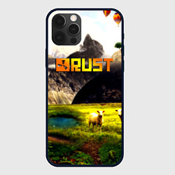 Чехол для iPhone 12 Pro Rust poster game, цвет: 3D-черный