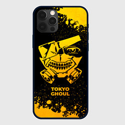 Чехол iPhone 12 Pro Tokyo Ghoul - gold gradient