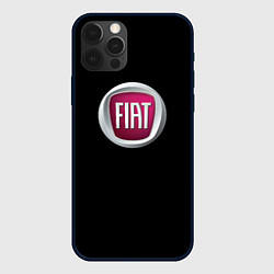 Чехол для iPhone 12 Pro Fiat sport pro, цвет: 3D-черный