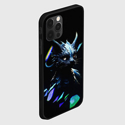 Чехол для iPhone 12 Pro Кот дракон, цвет: 3D-черный — фото 2