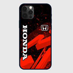 Чехол для iPhone 12 Pro Honda - красная абстракция, цвет: 3D-черный